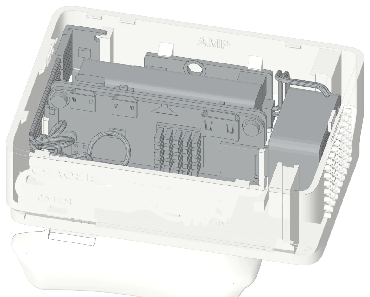 Wire routing inside the Pi add-on