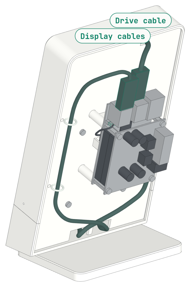 Step 7: Cables on the rear